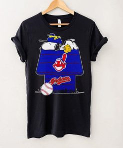 Cleveland Indians Snoopy And Woodstock The Peanuts Baseball shirt