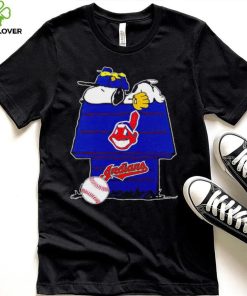 Cleveland Indians Snoopy And Woodstock The Peanuts Baseball shirt