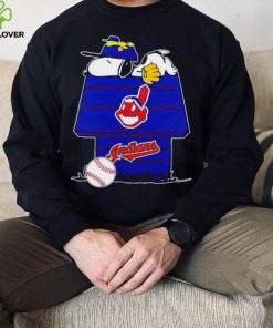Cleveland Indians Snoopy And Woodstock The Peanuts Baseball shirt