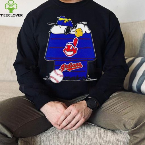 Cleveland Indians Snoopy And Woodstock The Peanuts Baseball shirt