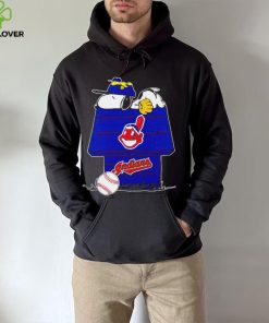 Cleveland Indians Snoopy And Woodstock The Peanuts Baseball shirt