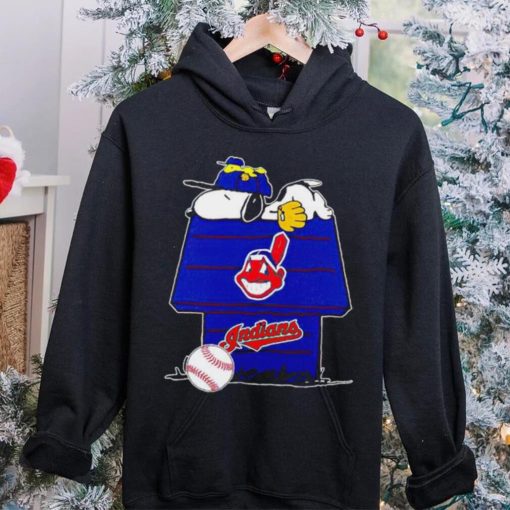 Cleveland Indians Snoopy And Woodstock The Peanuts Baseball shirt