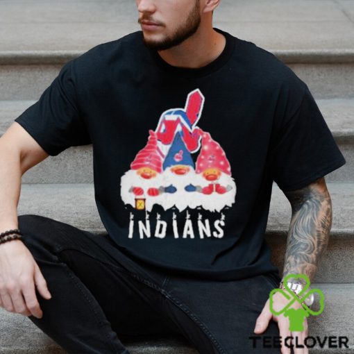 Cleveland Indians football team logo Gnomies Merry Christmas shirt