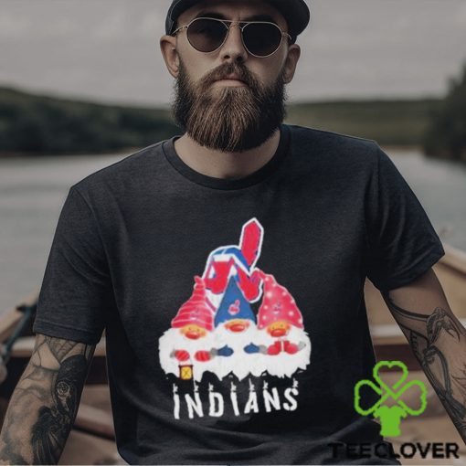 Cleveland Indians football team logo Gnomies Merry Christmas shirt