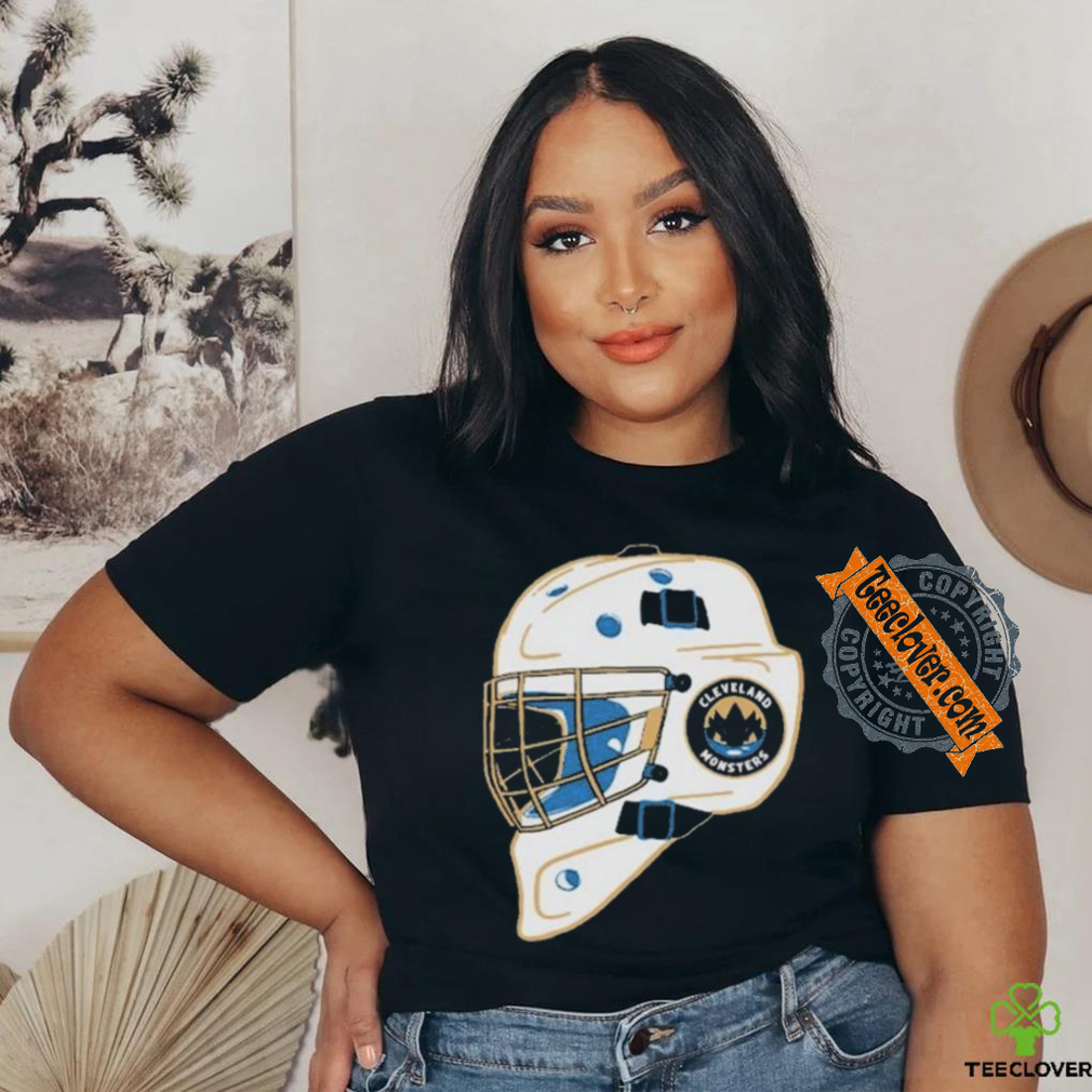 Cleveland Monster Bessie Black Goalie Helmet shirt Cleveland Monster Bessie Black Goalie Helmet shirt