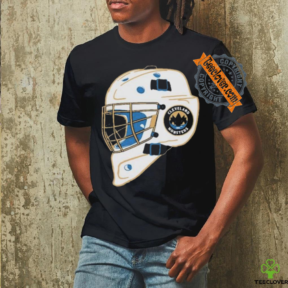 Cleveland Monster Bessie Black Goalie Helmet shirt Cleveland Monster Bessie Black Goalie Helmet shirt