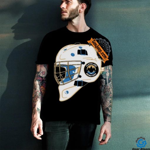 Cleveland Monster Bessie Black Goalie Helmet shirt