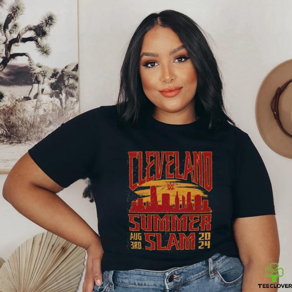 Cleveland SummerSlam 2024 sportiqe sunset shirt Cleveland SummerSlam 2024 sportiqe sunset shirt