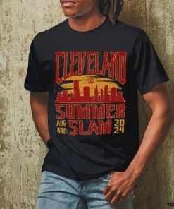 Cleveland SummerSlam 2024 sportiqe sunset shirt 3 Cleveland SummerSlam 2024 sportiqe sunset shirt