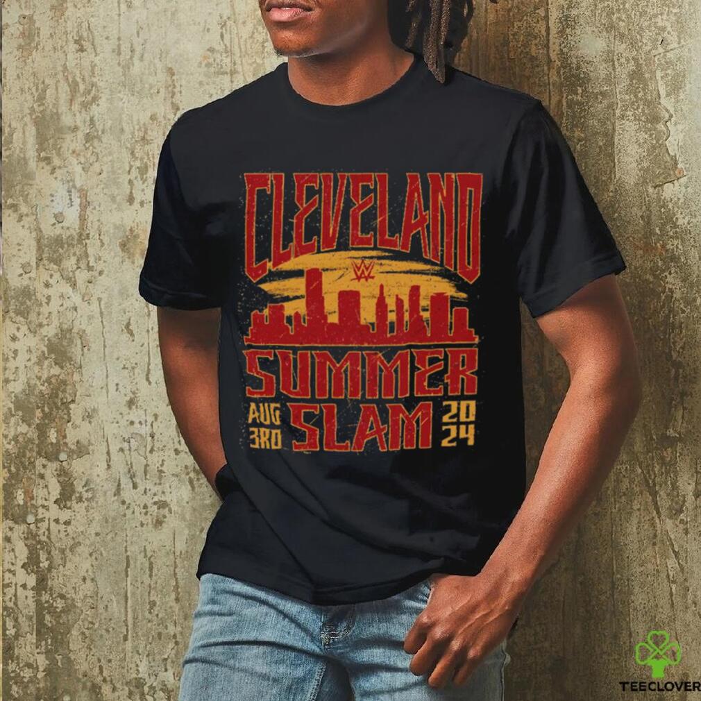 Cleveland SummerSlam 2024 sportiqe sunset shirt Cleveland SummerSlam 2024 sportiqe sunset shirt