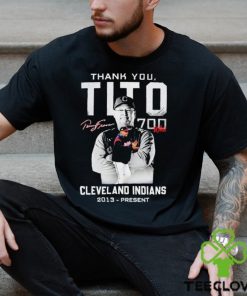 Cleveland Thank You Tito 700 Wins Shirt