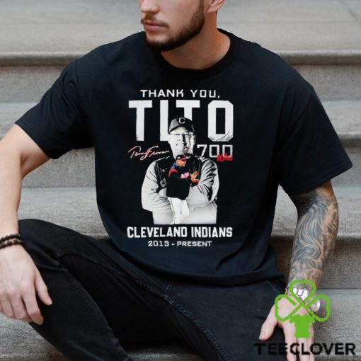 Cleveland Thank You Tito 700 Wins Shirt