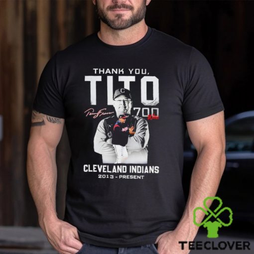 Cleveland Thank You Tito 700 Wins Shirt