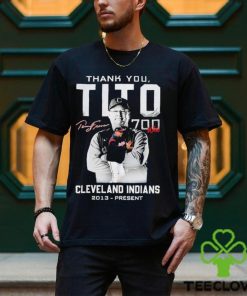 Cleveland Thank You Tito 700 Wins Shirt