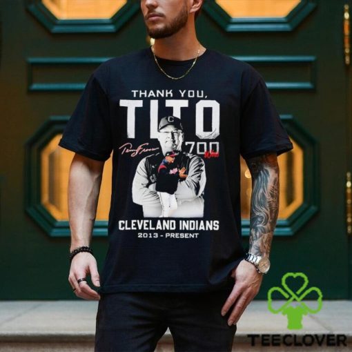 Cleveland Thank You Tito 700 Wins Shirt