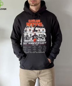 Cleveland browns 80th anniversary 1977 2023 thank you for the memories signatures Cleveland browns hoodie, sweater, longsleeve, shirt v-neck, t-shirt