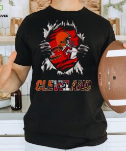 Cleveland cavaliers Cleveland guardians Cleveland browns ripping tearing through logo batman Shirt