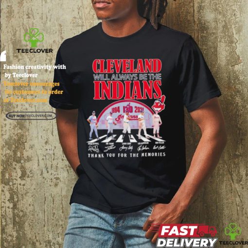 Cleveland will always be the Indians Cleveland Indians players abbey road thank you for the memories signature shirt