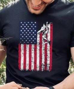 Climbing American Flag USA US Patriotic T Shirt 2 Climbing American Flag USA US Patriotic T Shirt