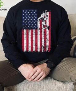 Climbing American Flag USA US Patriotic T Shirt 4 Climbing American Flag USA US Patriotic T Shirt