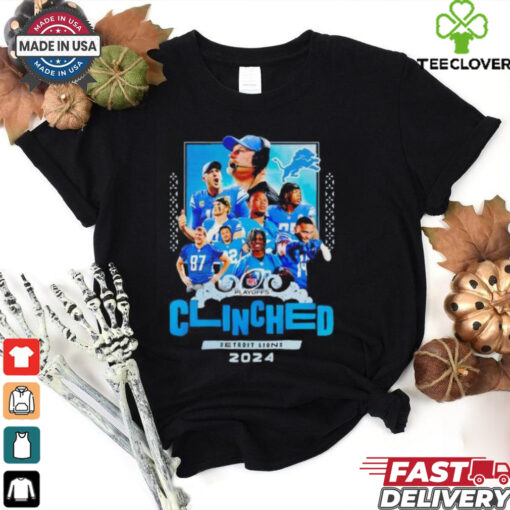 Clinched Detroit Lions 2024 NFL Playoffs shirt
