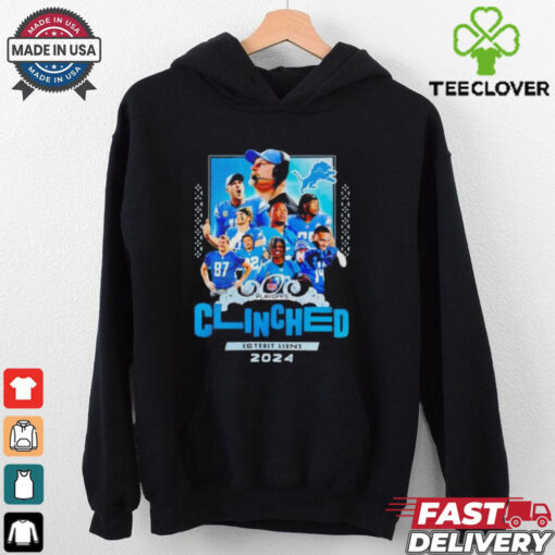 Clinched Detroit Lions 2024 NFL Playoffs shirt
