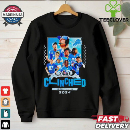 Clinched Detroit Lions 2024 NFL Playoffs shirt