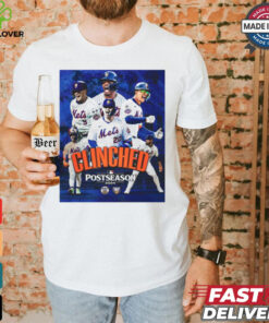 Clinched New York Mets Headed To The 2024 Playoffs Postseason MLB Poster t shirt