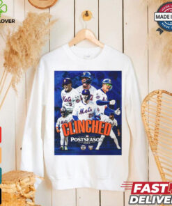Clinched New York Mets Headed To The 2024 Playoffs Postseason MLB Poster t shirt