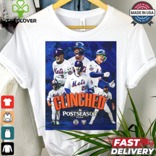 Clinched New York Mets Headed To The 2024 Playoffs Postseason MLB Poster t shirt