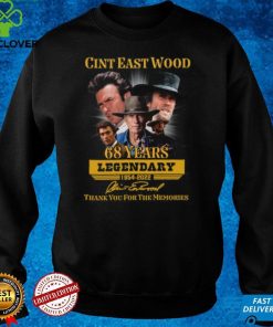 Clint Eastwood 68 years legendary 1954 2022 t hoodie, sweater, longsleeve, shirt v-neck, t-shirt