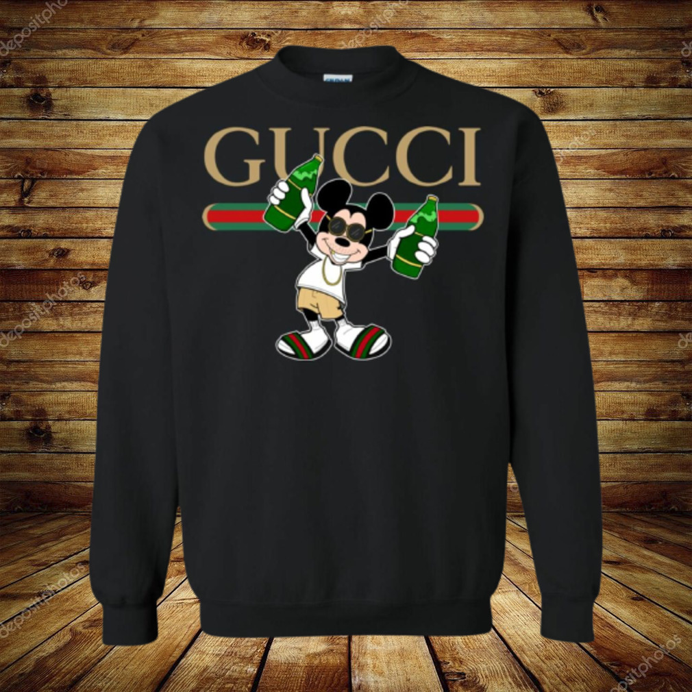 Clothing Gucci Stripe Mickey Pullover Sweatshirt