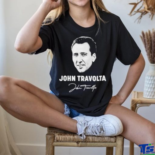 Clothing John Travolta Nicolas Cage Face Off Mashup Shirt