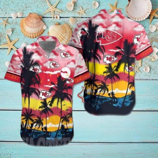 Cloud Beach Coconut Custom Kansas City Chiefs Gift Full Printed Hawaiian Shirt
