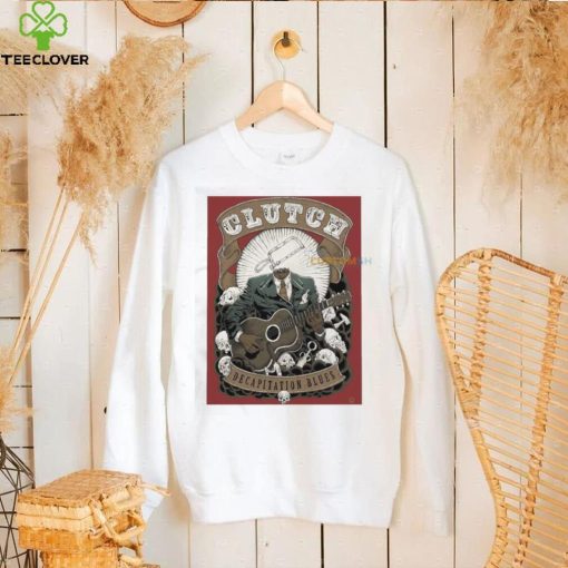 Clutch decapitation blues guitar and skulls t hoodie, sweater, longsleeve, shirt v-neck, t-shirt