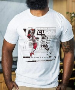 Clyde Edwards Helaire 25 Kansas City Chiefs TD Catch Running back football player silhouette pose shirt