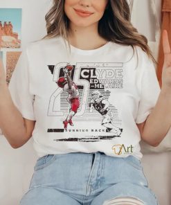 Clyde Edwards Helaire 25 Kansas City Chiefs TD Catch Running back football player silhouette pose shirt