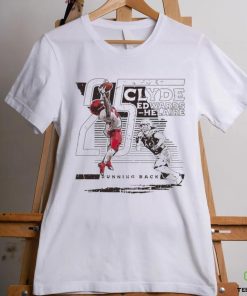 Clyde Edwards Helaire 25 Kansas City Chiefs TD Catch Running back football player silhouette pose shirt