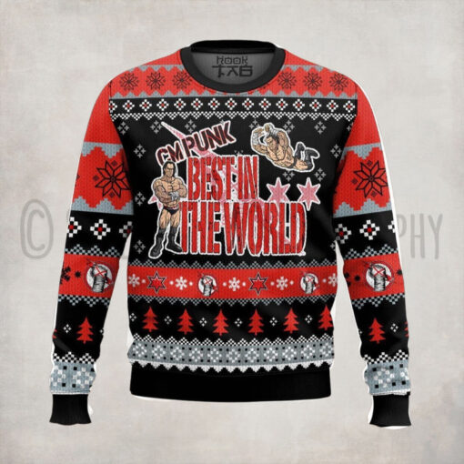 Cm Punk Wwe Ugly Sweater