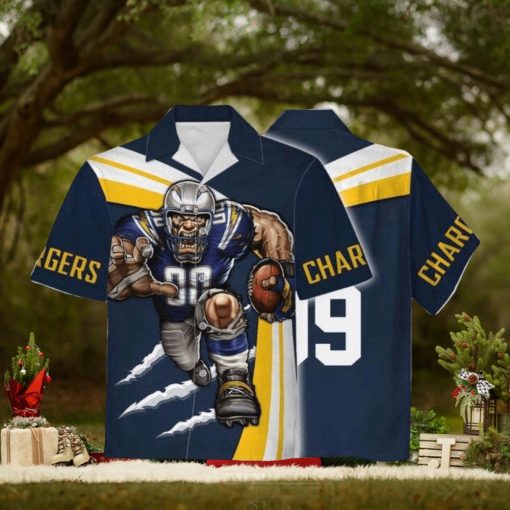 Personalized Unisex Hawaiian Shirt Los Angeles Chargers Football Team 3D Apparel For Men Women