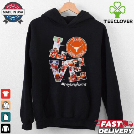 Coach Steve Sarkisian and Players Texas Longhorn #Mylonghorns Signatures shirt