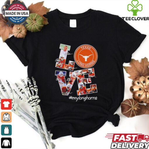 Coach Steve Sarkisian and Players Texas Longhorn #Mylonghorns Signatures shirt