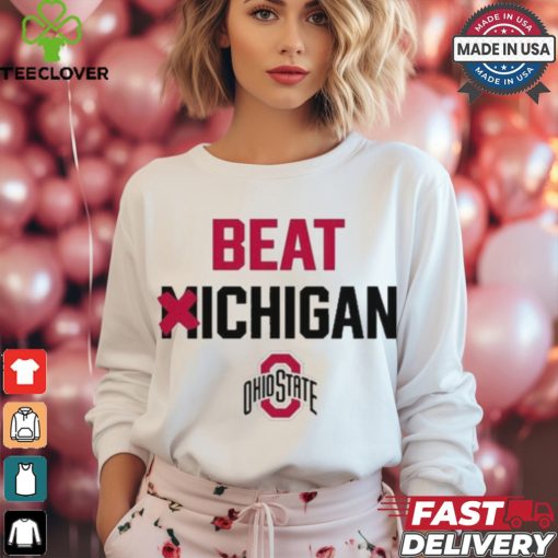 Coach Urban Meyer Wearing Beat Michigan Ohio State T Shirts