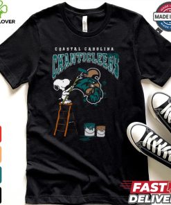 Coastal Carolina Chanticleers Snoopy Painting Shirt 1 Coastal Carolina Chanticleers Snoopy Painting Shirt