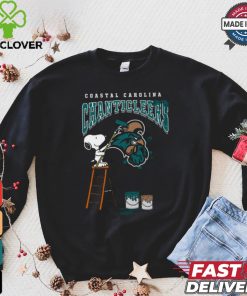 Coastal Carolina Chanticleers Snoopy Painting Shirt 3 Coastal Carolina Chanticleers Snoopy Painting Shirt