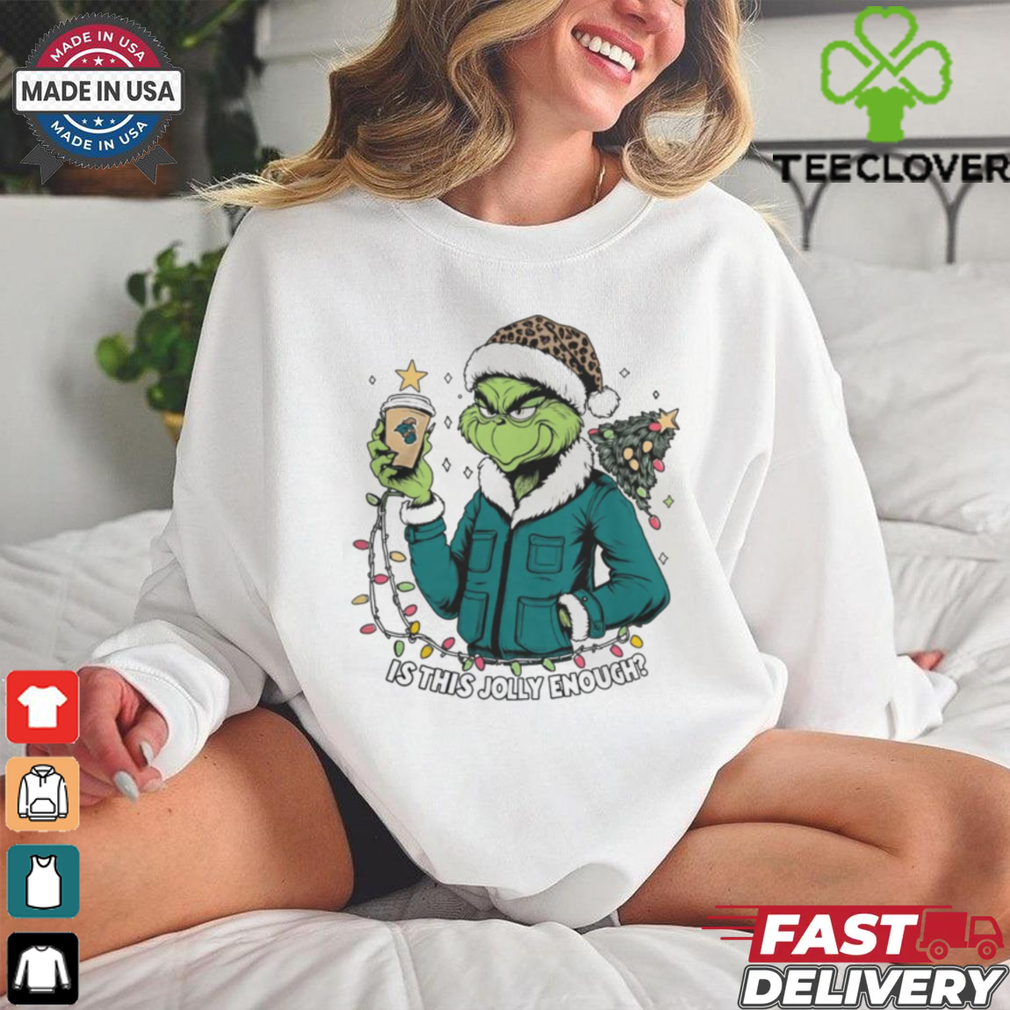 Coastal Carolina Chanticleers x Santa Grinch Is This Jolly Enough Merry Christmas Shirt Coastal Carolina Chanticleers x Santa Grinch Is This Jolly Enough Merry Christmas Shirt