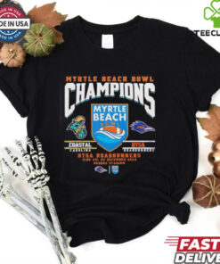 Coastal Carolina vs UTSA Roadrunners 2024 Myrtle Beach Bowl Champions shirt