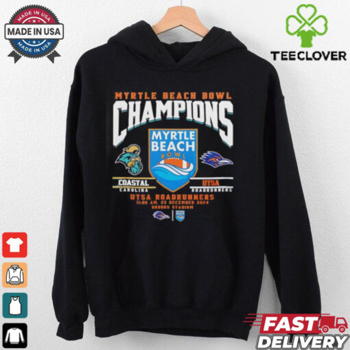 Coastal Carolina vs UTSA Roadrunners 2024 Myrtle Beach Bowl Champions shirt