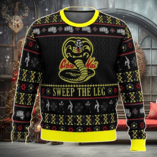 Cobra Kai Ugly Christmas Sweater, Sweep The Leg Karate Kid Christmas Sweater 3D Gift For Men And Women