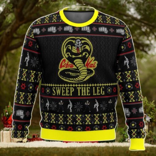 Cobra Kai Ugly Christmas Sweater, Sweep The Leg Karate Kid Christmas Sweater 3D Gift For Men And Women